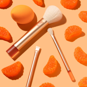 Real Techniques Midi Moment Brush + Sponge Set – Face, Cheek & Eye Makeup Kit